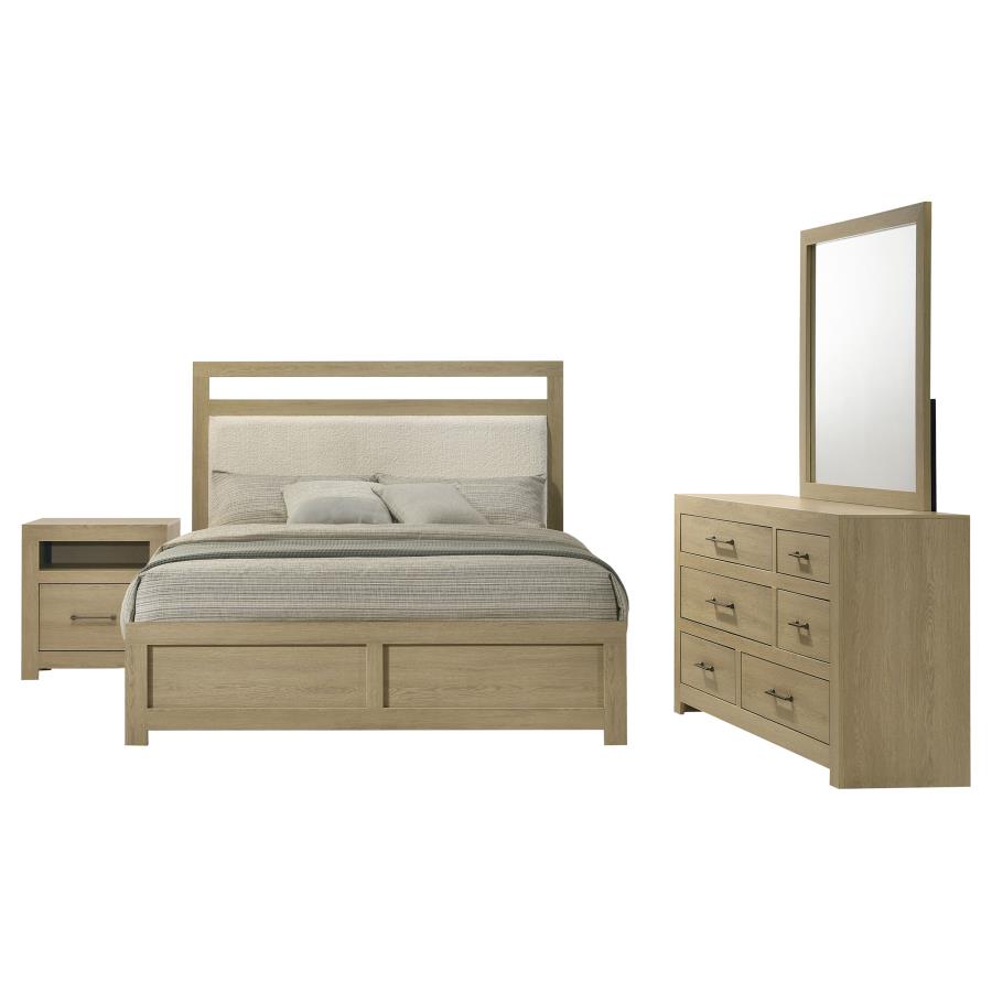 (image for) Hendricks 4-piece Queen Bedroom Set Light Oak