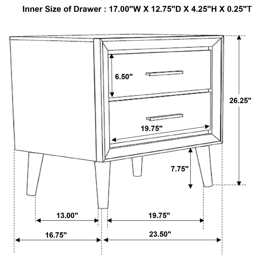 (image for) Ramon 4-piece Twin Bedroom Set Metallic Sterling