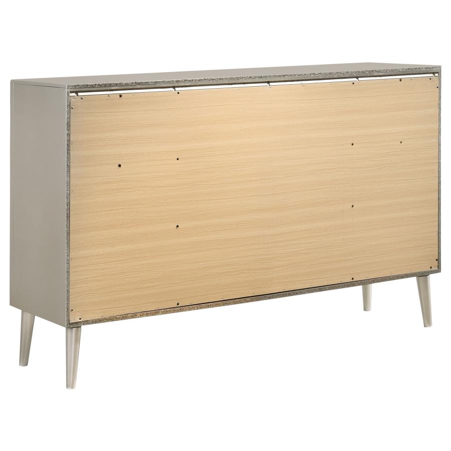 (image for) Ramon 6-drawer Dresser Metallic Sterling