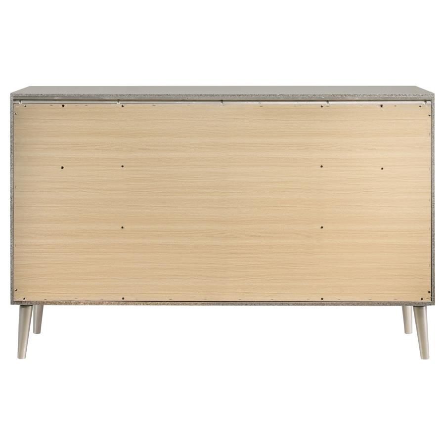 (image for) Ramon 6-drawer Dresser Metallic Sterling