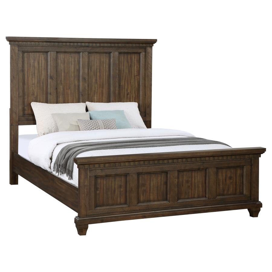 (image for) Bennington Wood Eastern King Panel Bed Acacia Brown