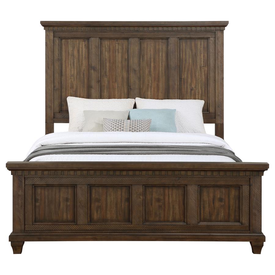 (image for) Bennington Wood Eastern King Panel Bed Acacia Brown