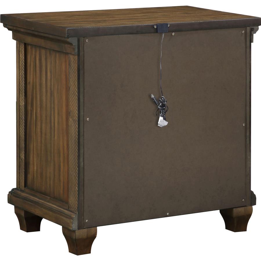 (image for) Bennington 2-drawer Nightstand Acacia Brown