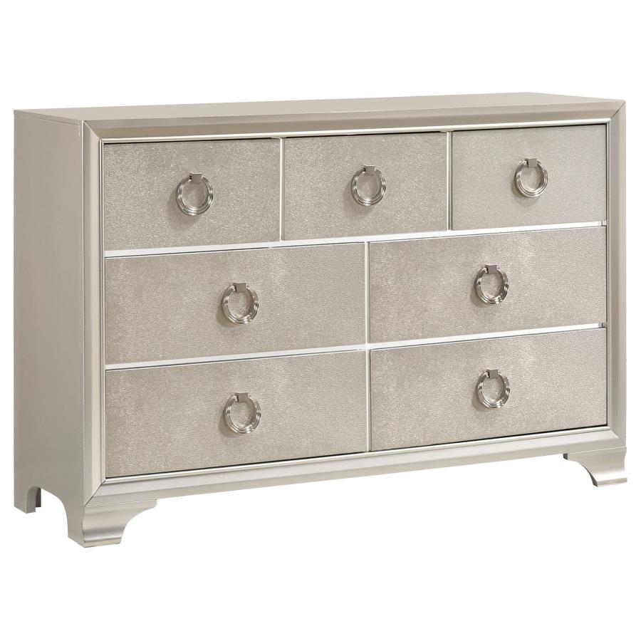 (image for) Salford 7-drawer Dresser Metallic Sterling