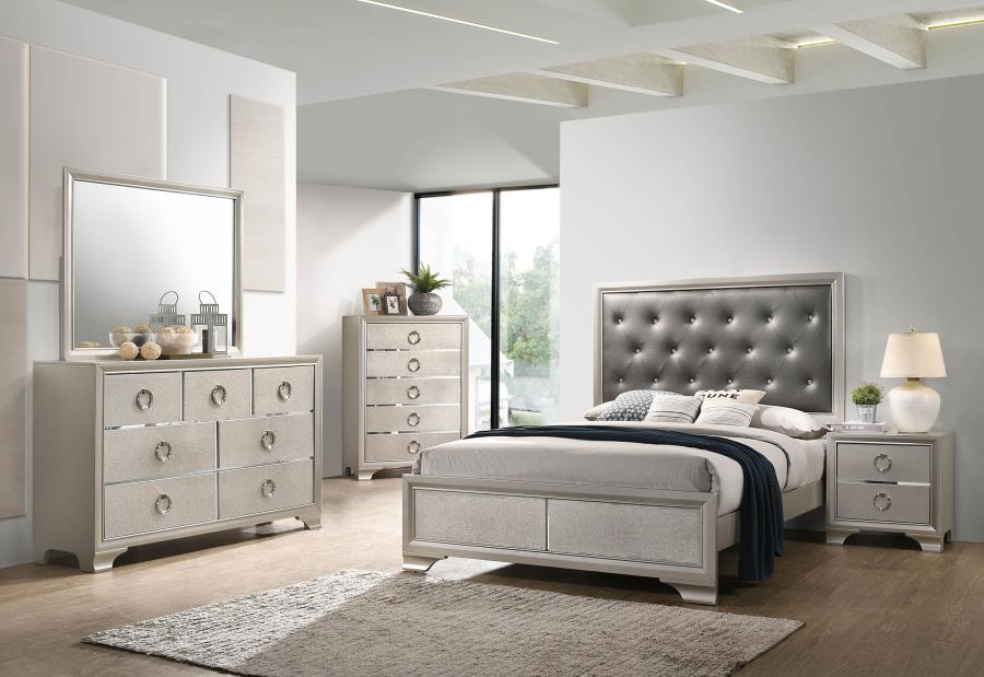 (image for) Salford 7-drawer Dresser Metallic Sterling