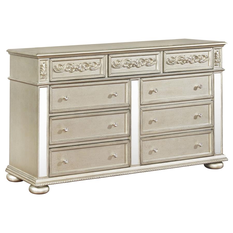 (image for) Heidi 9-drawer Dresser Metallic Platinum