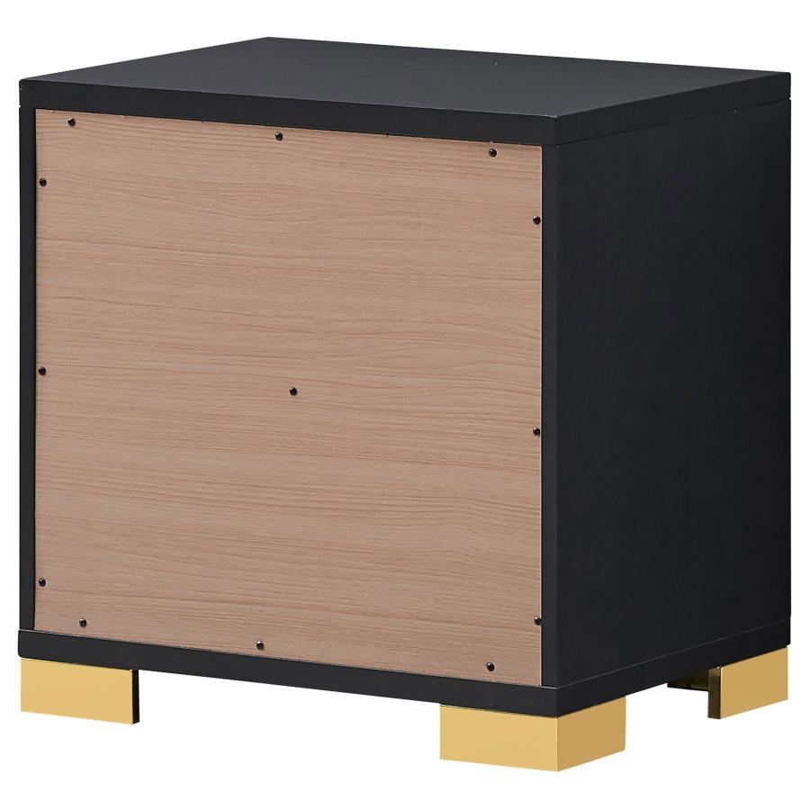 (image for) Marceline 2-drawer Nightstand Black