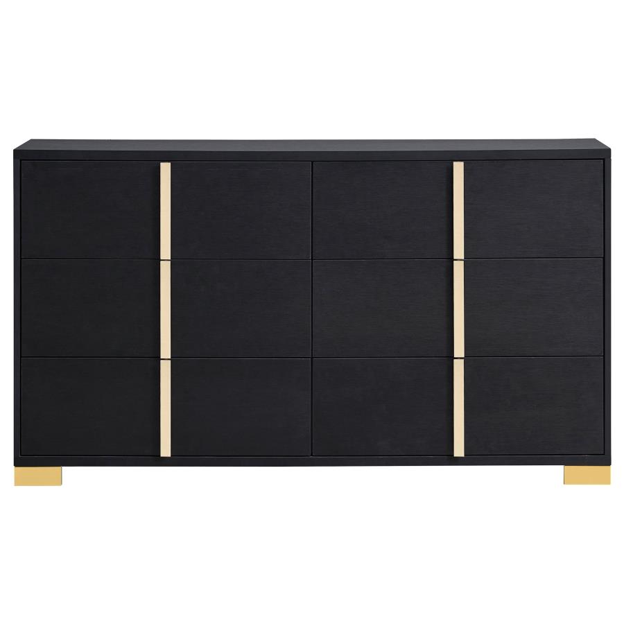 (image for) Marceline 6-drawer Dresser Black