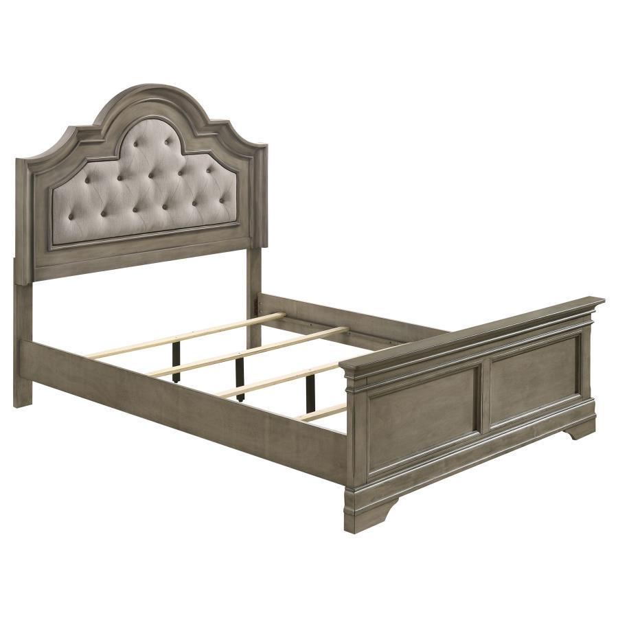 (image for) Manchester Wood Queen Panel Bed Wheat Brown