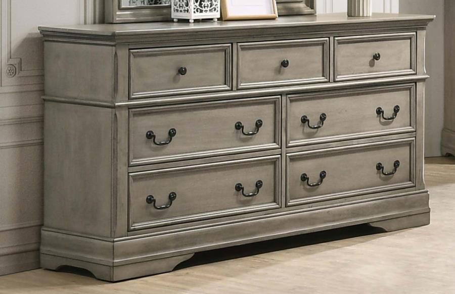 (image for) Manchester 7-drawer Dresser Wheat Brown