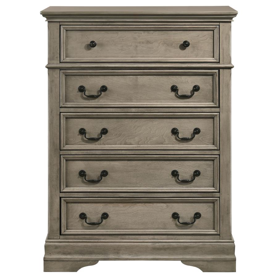 (image for) Manchester 5-drawer Bedroom Chest Wheat Brown