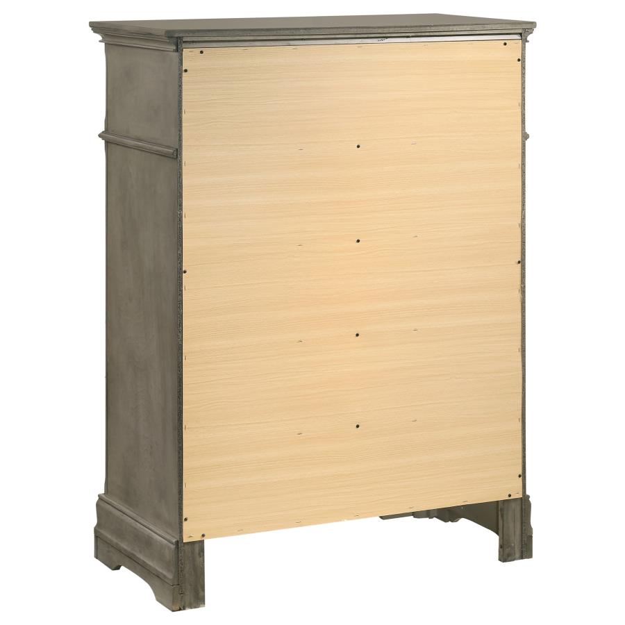 (image for) Manchester 5-drawer Bedroom Chest Wheat Brown