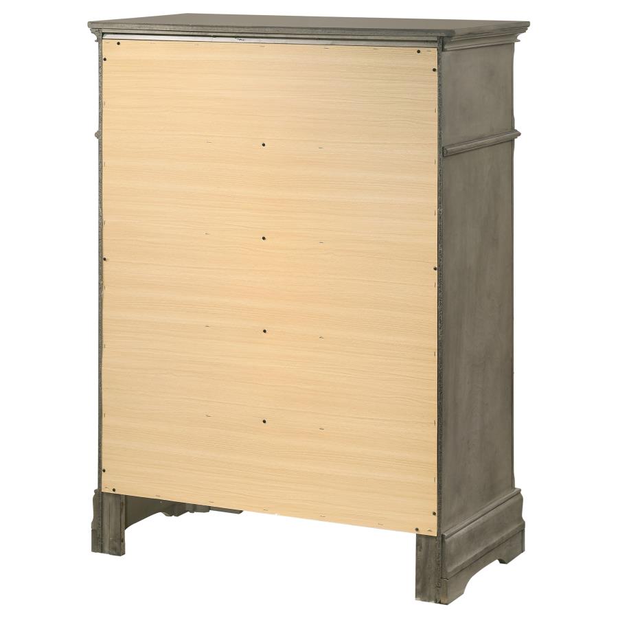 (image for) Manchester 5-drawer Bedroom Chest Wheat Brown