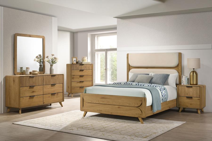 (image for) Bennett 5-piece Eastern King Bedroom Set Light Oak