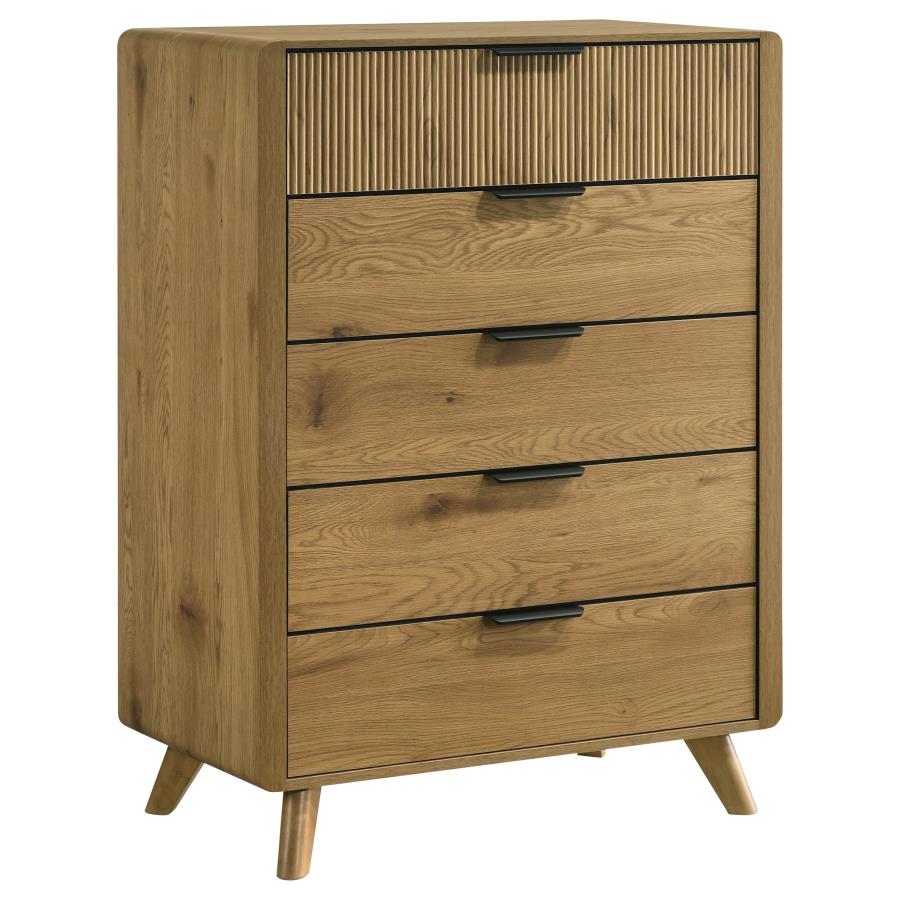 (image for) Bennett 5-drawer Bedroom Chest of Drawers Light Oak