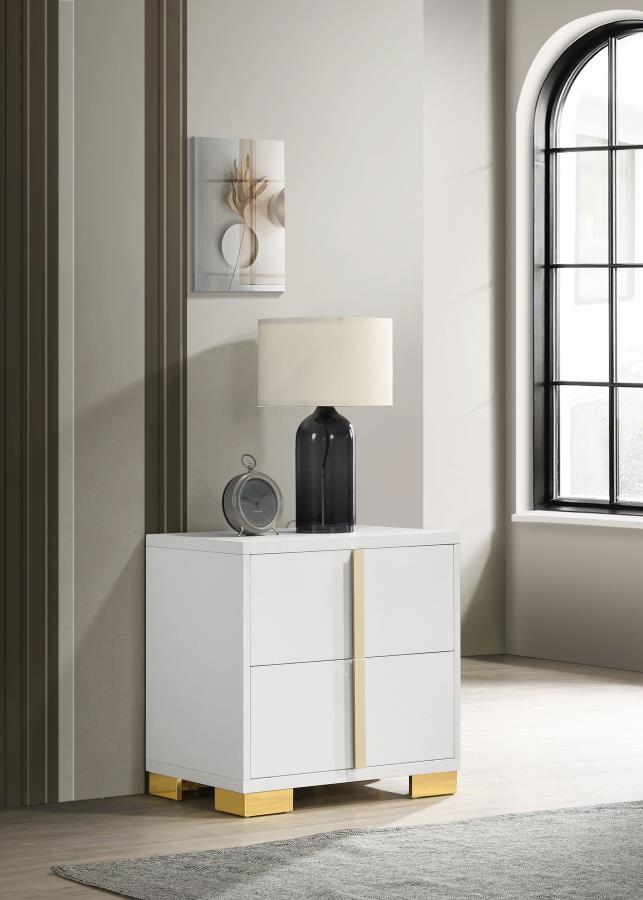 (image for) Marceline 2-drawer Nightstand White