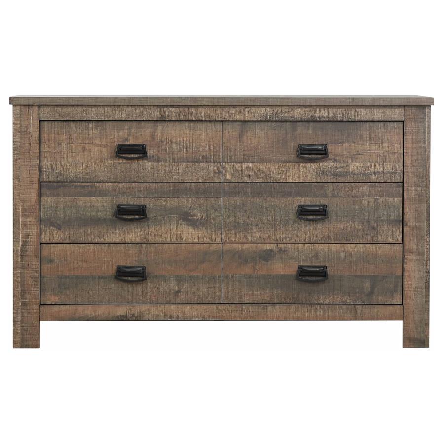 (image for) Frederick 4-piece California King Bedroom Set Weathered Oak