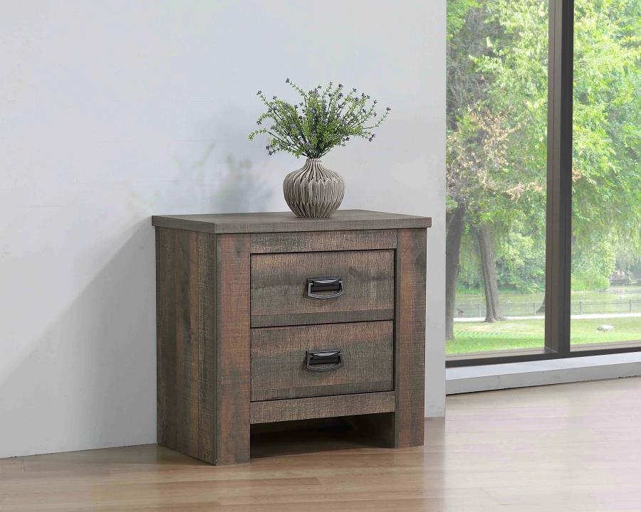 (image for) Frederick 2-drawer Nightstand Weathered Oak