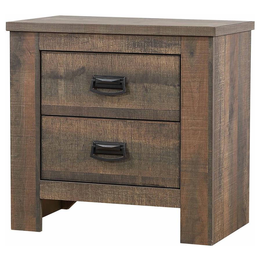 (image for) Frederick 2-drawer Nightstand Weathered Oak