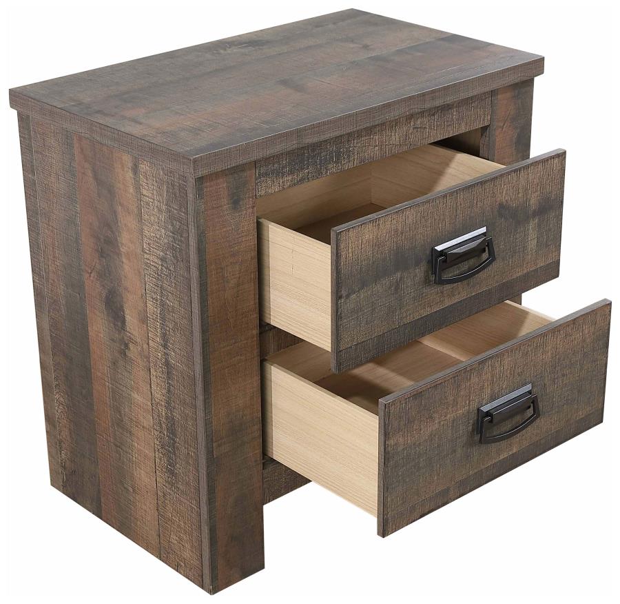 (image for) Frederick 2-drawer Nightstand Weathered Oak