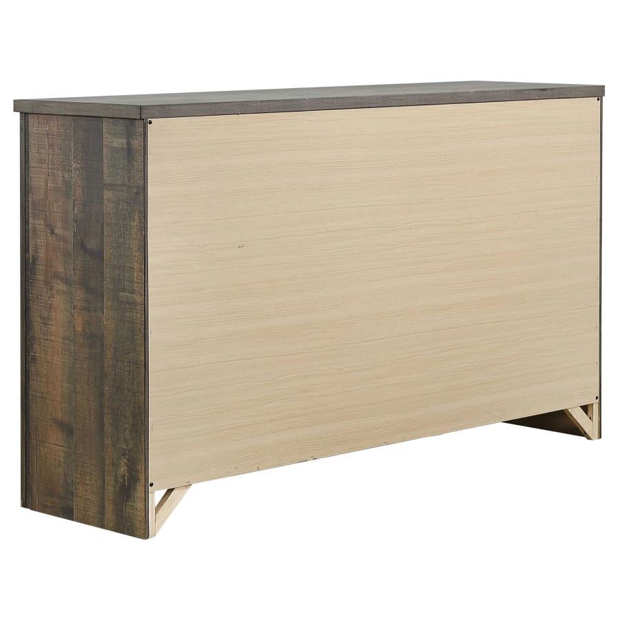 (image for) Frederick 6-drawer Dresser Weathered Oak