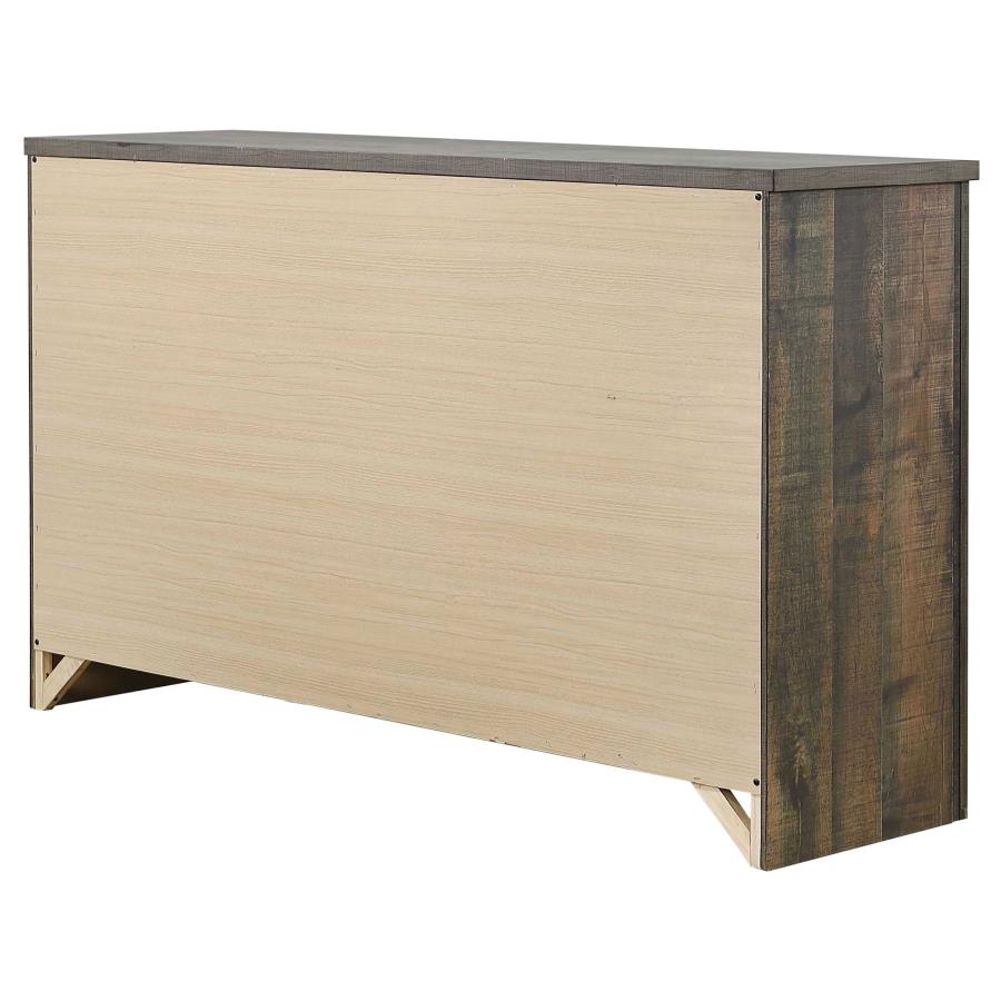 (image for) Frederick 6-drawer Dresser Weathered Oak