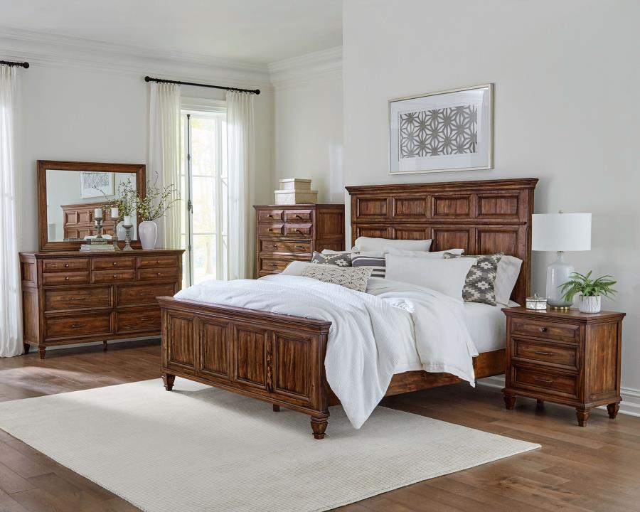 (image for) Avenue 5-piece Queen Bedroom Set Weathered Burnished Brown