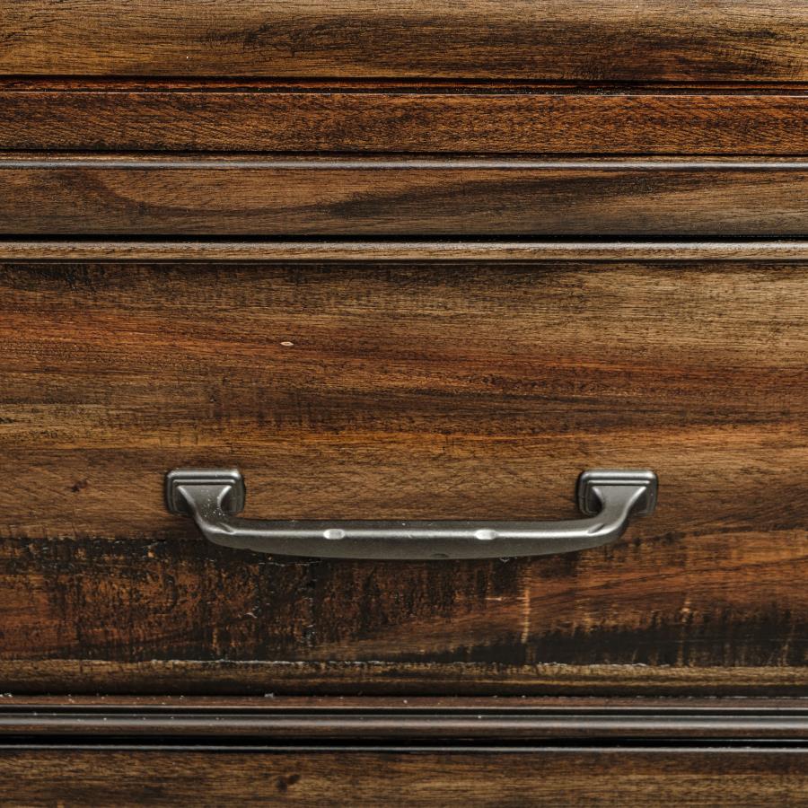 (image for) Avenue 8-drawer Dresser and Mirror Weathered Burnished Brown