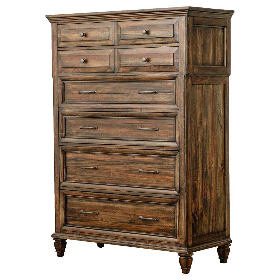 (image for) Avenue 8-drawer Bedroom Chest Weathered Burnished Brown