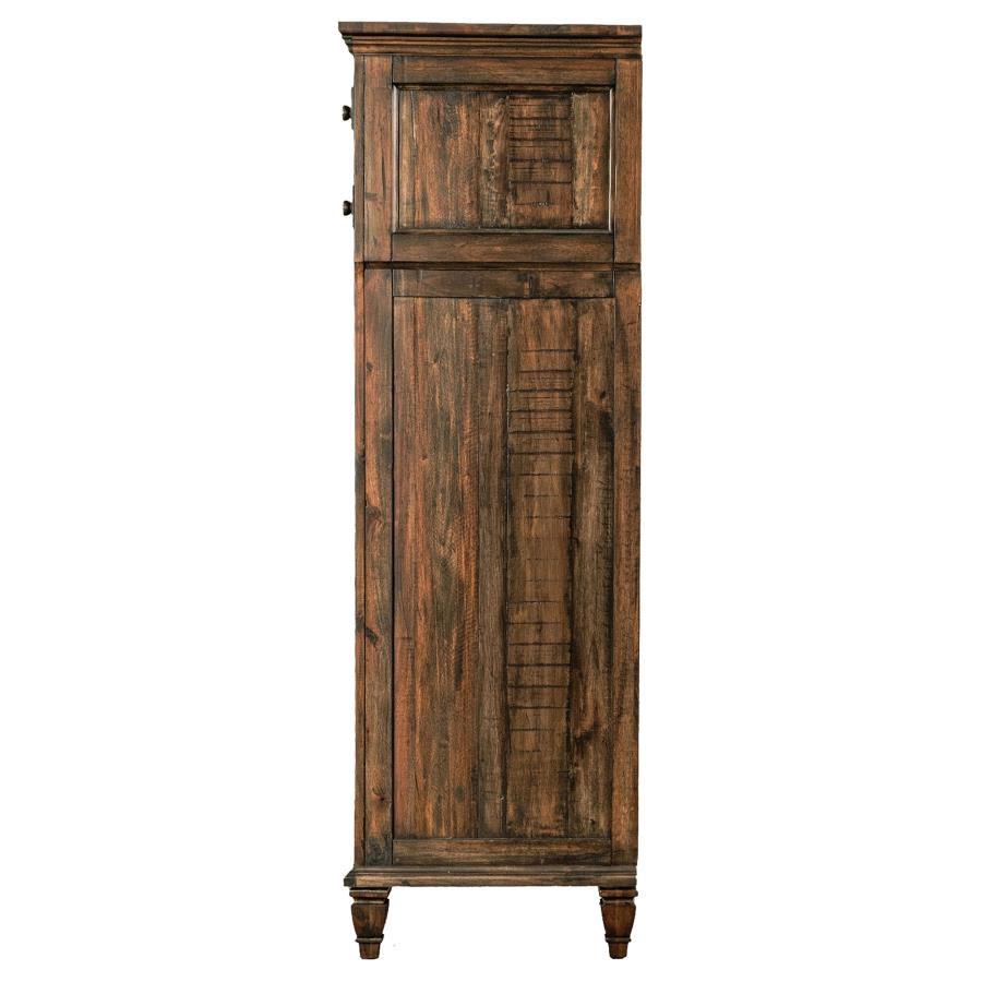 (image for) Avenue 8-drawer Bedroom Chest Weathered Burnished Brown