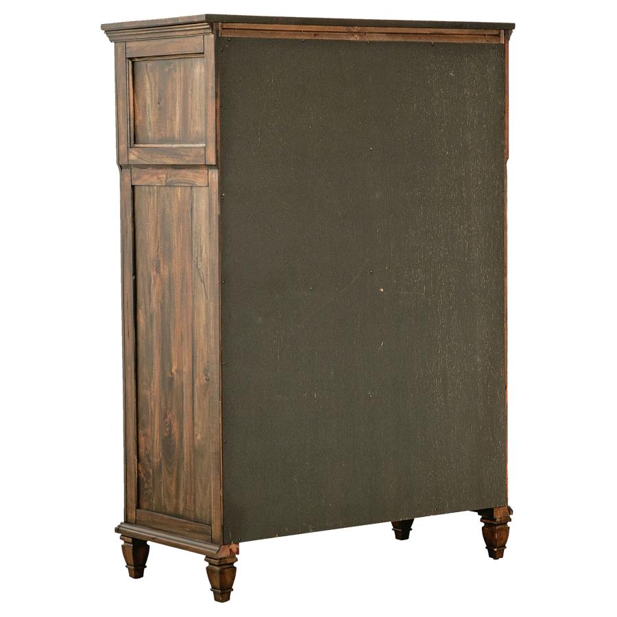 (image for) Avenue 8-drawer Bedroom Chest Weathered Burnished Brown