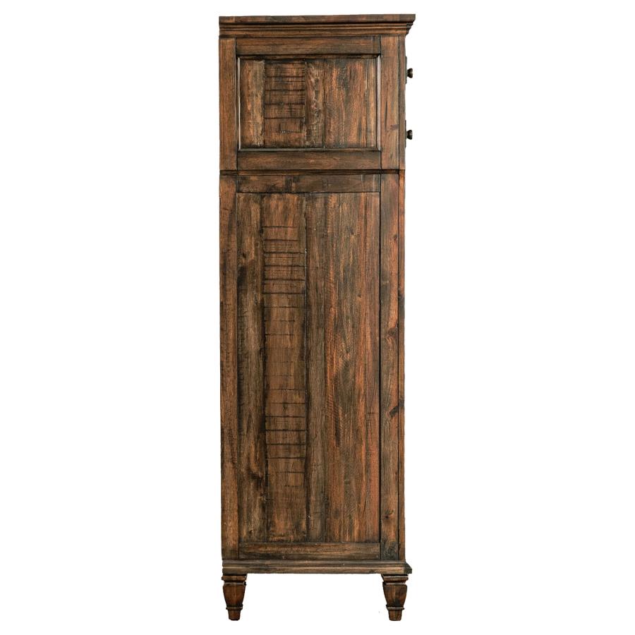 (image for) Avenue 8-drawer Bedroom Chest Weathered Burnished Brown