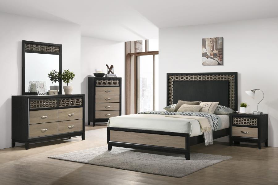 (image for) Valencia 5-piece Queen Bedroom Set Black