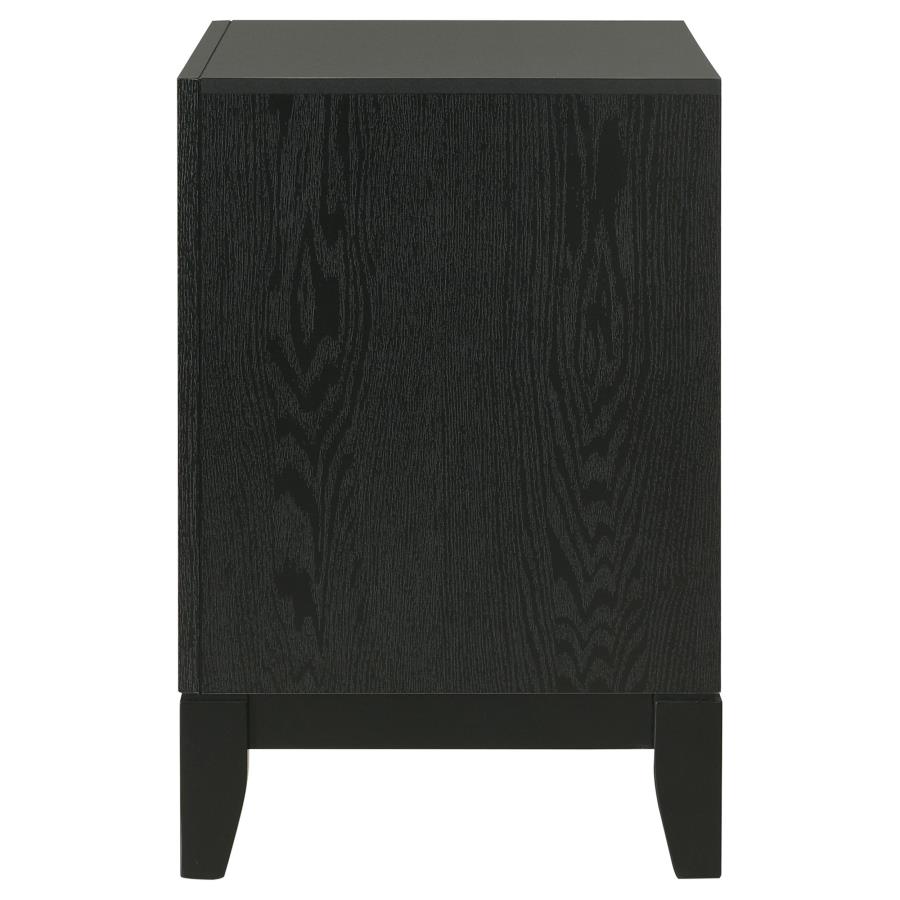 (image for) Valencia 2-drawer Nightstand Black