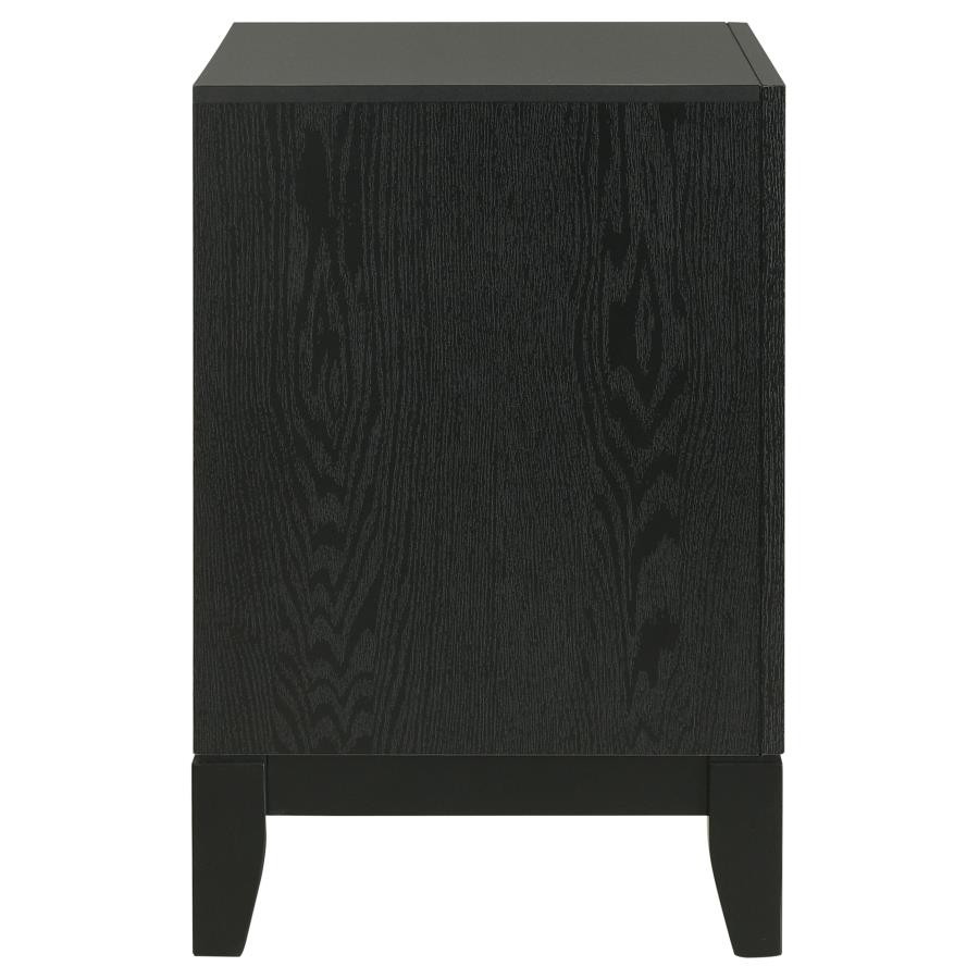 (image for) Valencia 2-drawer Nightstand Black