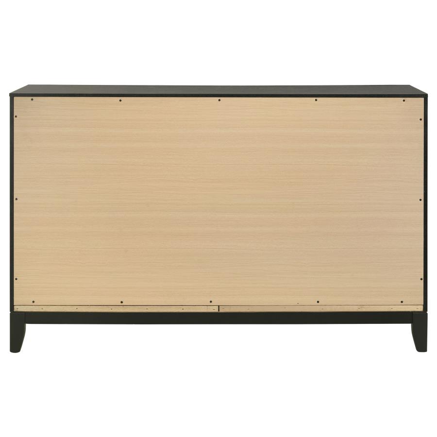 (image for) Valencia 6-drawer Dresser Black