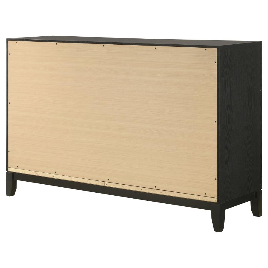 (image for) Valencia 6-drawer Dresser Black