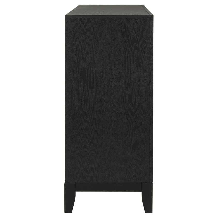 (image for) Valencia 6-drawer Dresser Black