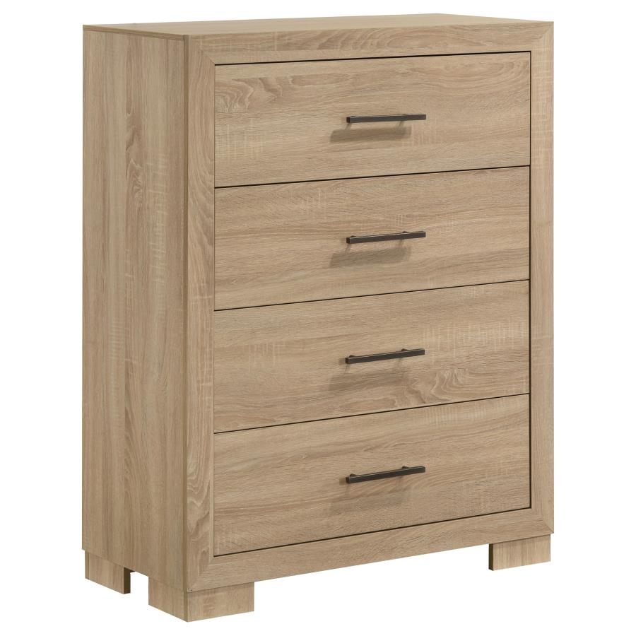 (image for) Arielle 4-drawer Bedroom Chest of Drawers Light Oak
