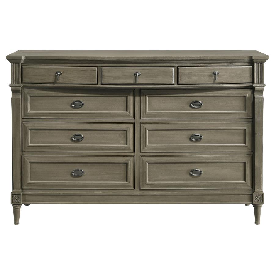 (image for) Alderwood 9-drawer Dresser French Grey