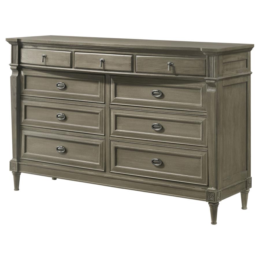 (image for) Alderwood 9-drawer Dresser French Grey