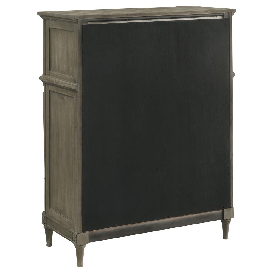 (image for) Alderwood 5-drawer Bedroom Chest French Grey