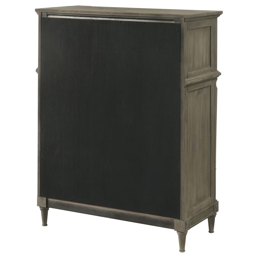 (image for) Alderwood 5-drawer Bedroom Chest French Grey