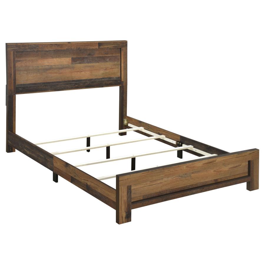 (image for) Sidney Wood Twin Panel Bed Rustic Pine