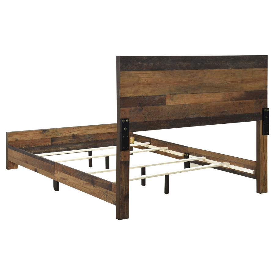 (image for) Sidney Wood Twin Panel Bed Rustic Pine