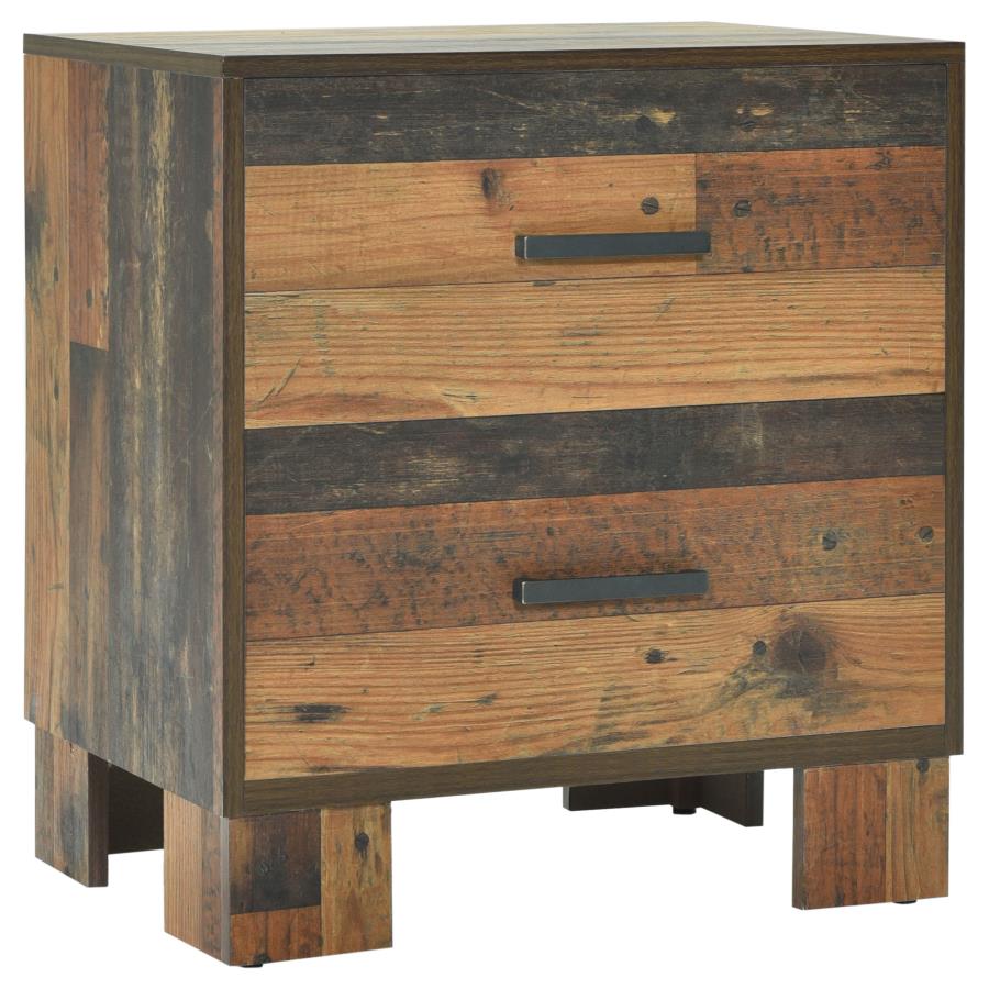 (image for) Sidney 2-drawer Nightstand Rustic Pine