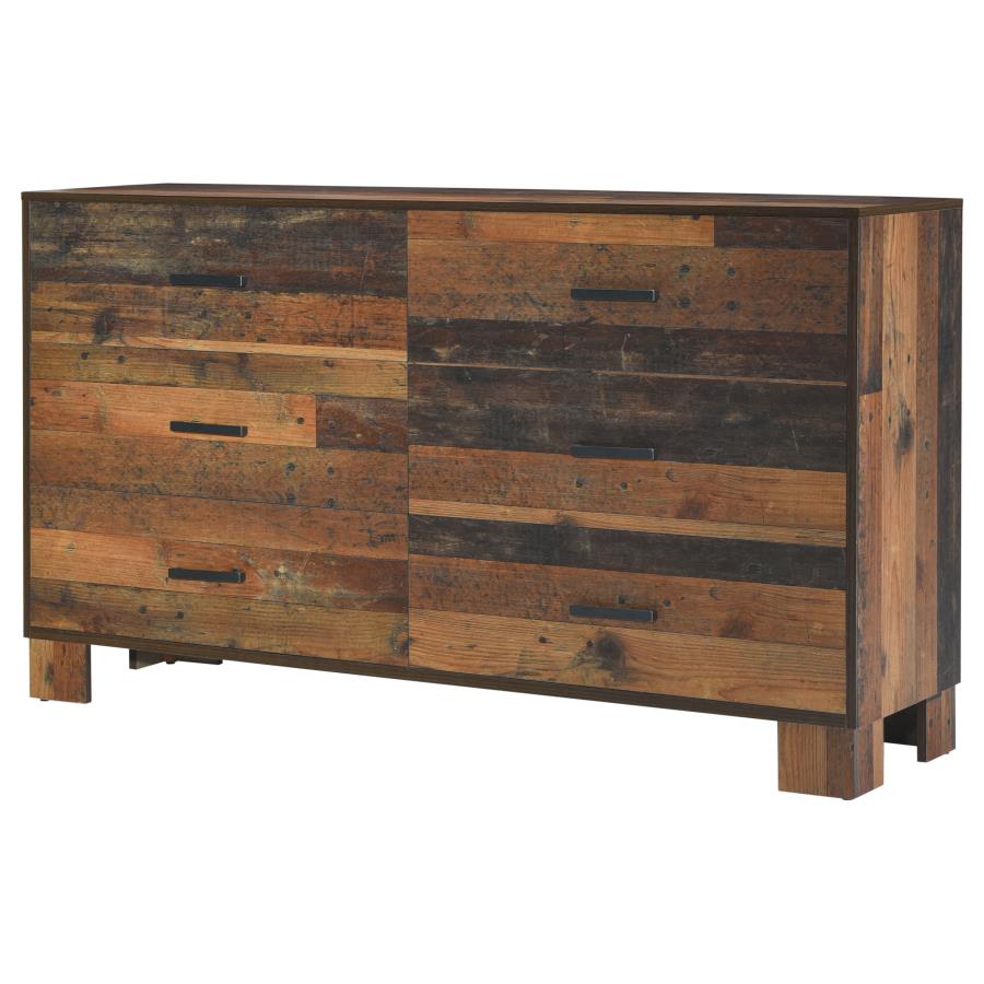 (image for) Sidney 6-drawer Dresser Rustic Pine