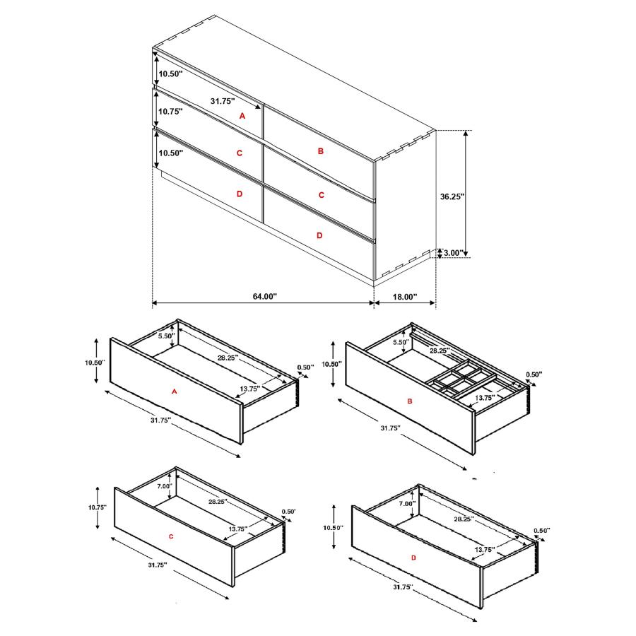 (image for) Winslow 4-piece Queen Bedroom Set Smokey Walnut