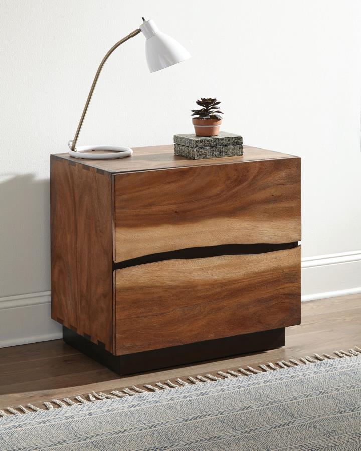 (image for) Winslow 2-drawer Nightstand Smokey Walnut