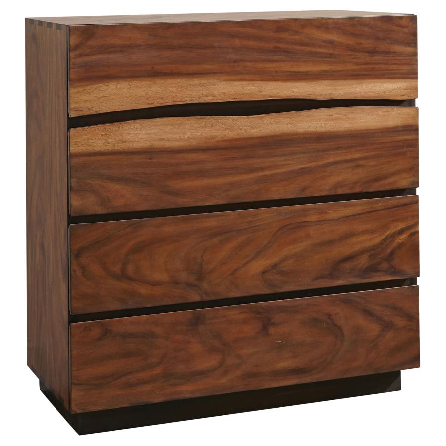 (image for) Winslow 4-drawer Bedroom Chest Smokey Walnut - Click Image to Close